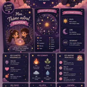 hème Astral Essentiel – Portrait Céleste Personnalisé