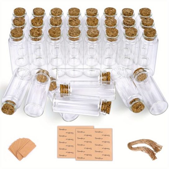 Lot de 32 flacons pour bocaux d’intention, 40 ml