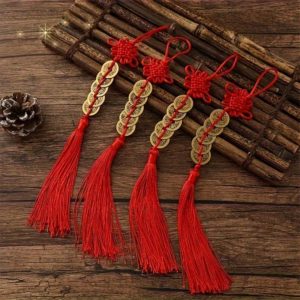 Lot de 4 suspensions Feng Shui avec 20 pièces décoratives