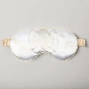Masque de repos en satin, Lotus blanc