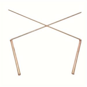 Baguettes de radiesthésie rétractables en cuivre, lot de 2