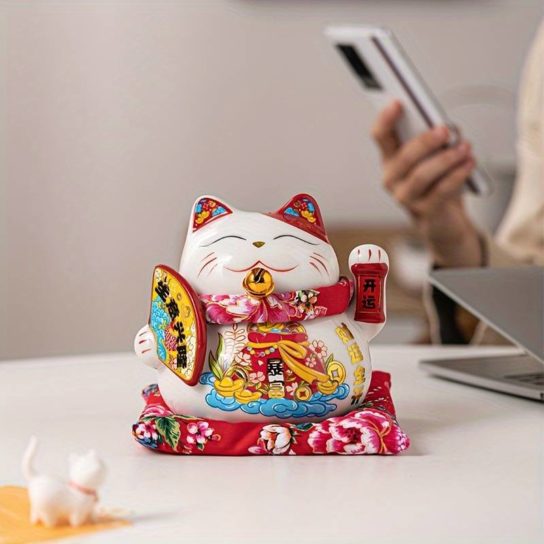 Tirelire Maneki-neko en céramique